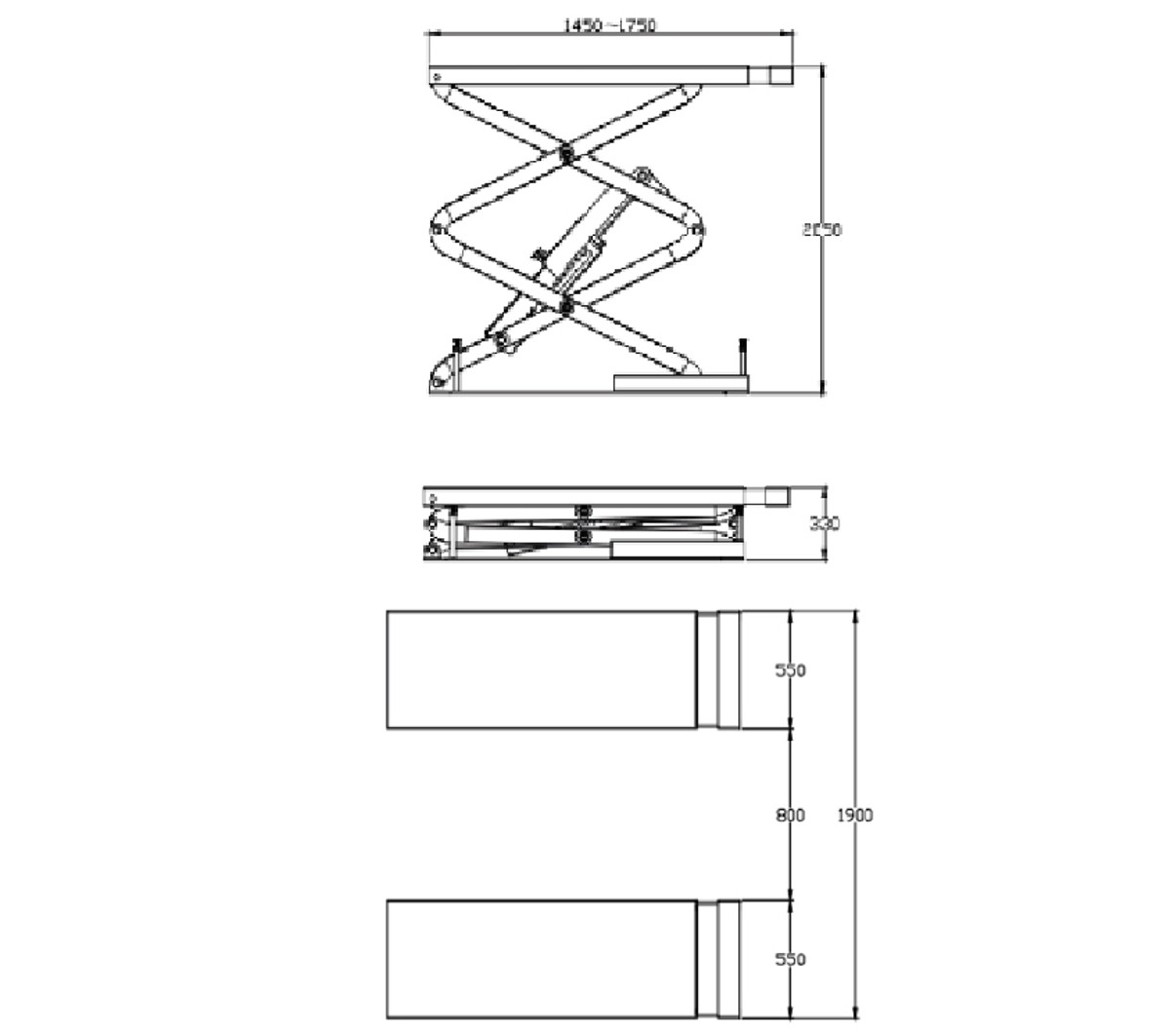 ลิฟต์กรรไกรยกรถขนาด 3.5 ตัน