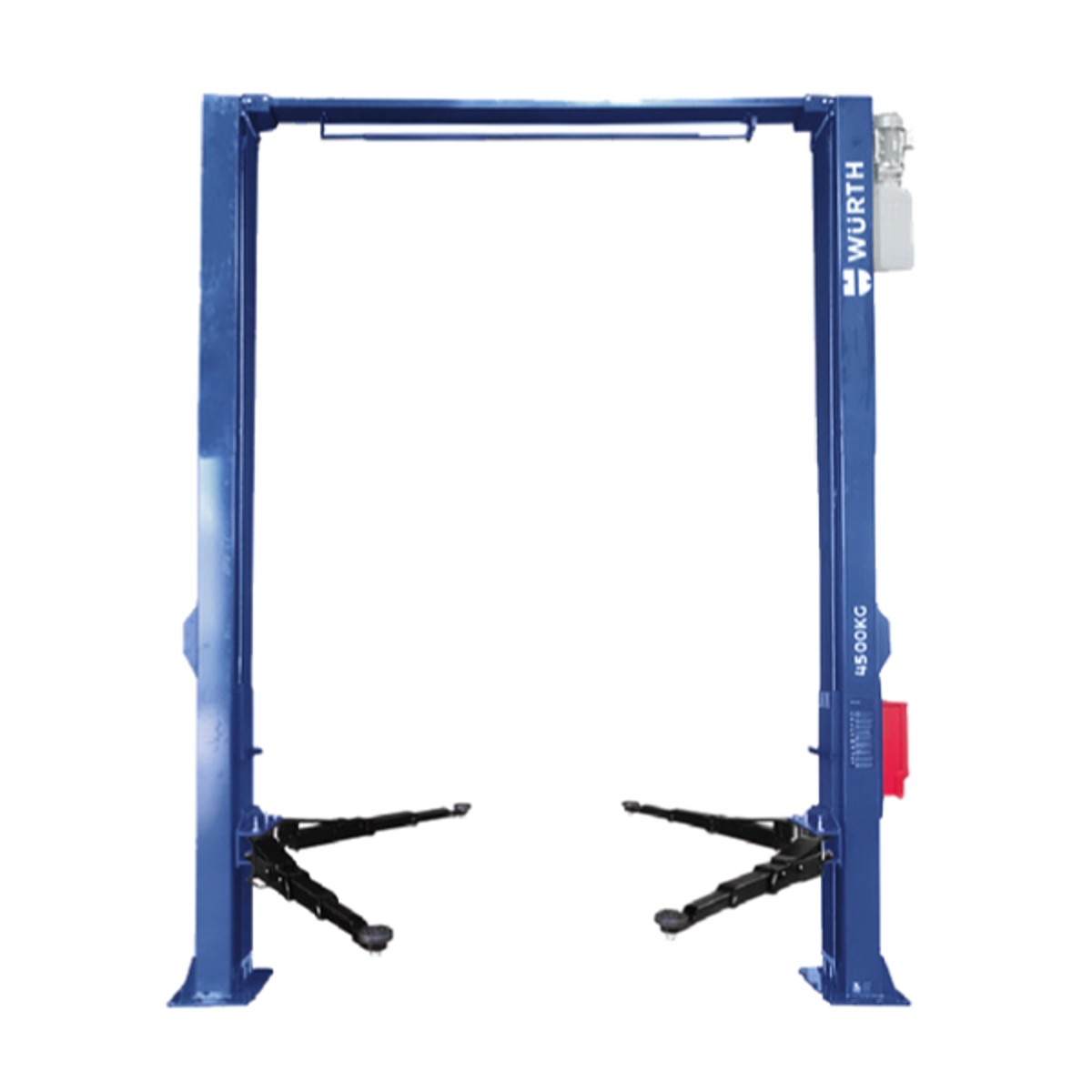 ลิฟต์สองเสาไฮดรอลิกไฟฟ้า 4.5 ตัน (อัตโนมัติ) สีฟ้า